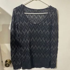 Theory Jivana Wenge Grey Pullover Sweater S